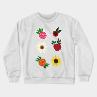 Six simple flowers Crewneck Sweatshirt